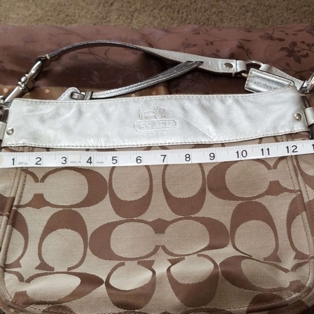 Coach signature canvas/leather bag - Picture 6 of 8